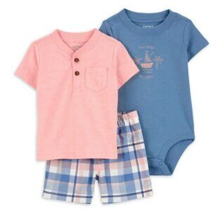 Carter's Child of Mine Baby Boy Shorts Outfit Set